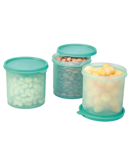 HOMETALES Plastic Multi-Purpose Food Container, 800ml Each, Green, (3U) - Green