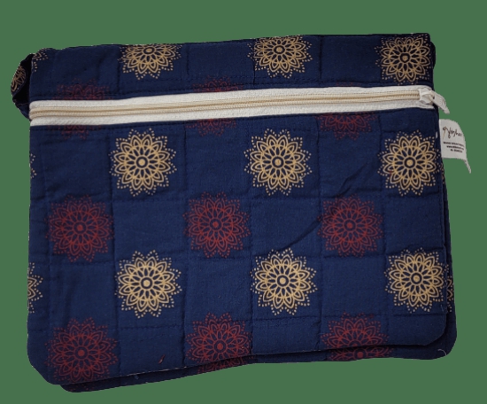 Nirjhari Crafts Handmade 100% Cotton Utility Bag cum Purse