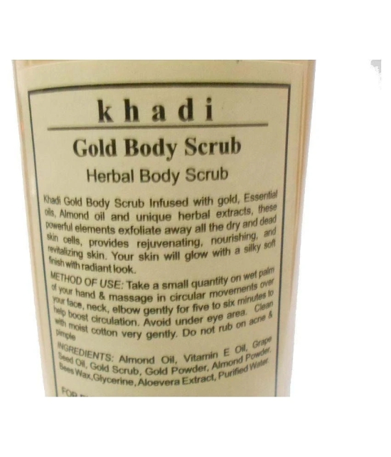 Khadi Gold body Scrub (Paraben Free ) 210 ml