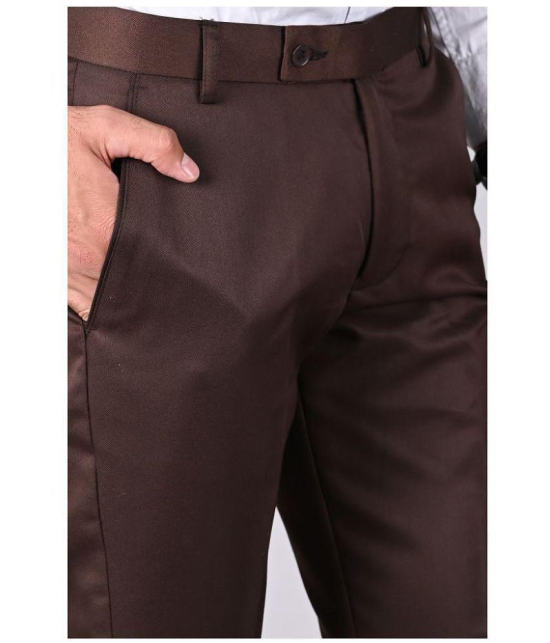 MANCREW - Beige Polycotton Slim - Fit Men's Formal Pants ( Pack of 2 ) - None