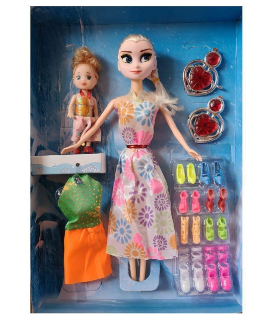 Fratelli Fashion Girl Doll with Assorted Dresses Makeup and Cute Doll Accessories, Style Wardrobe Doll Set for Girls, Toy for Kids