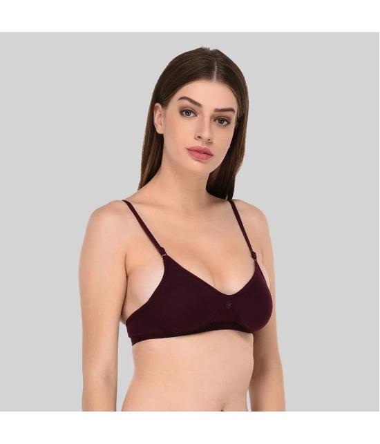 Elina Cotton Non Padded Womens T-Shirt Bra ( Purple ) - 40B