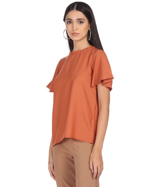 Shffl - Polyester Rust Women's Regular Top ( Pack of 1 ) - None