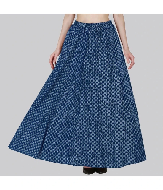 Sttoffa Blue Cotton Womens Flared Skirt ( Pack of 1 ) - None