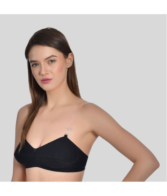 AIMLY - Tan Cotton Blend Non Padded Women''s T-Shirt Bra ( Pack of 2 ) - None