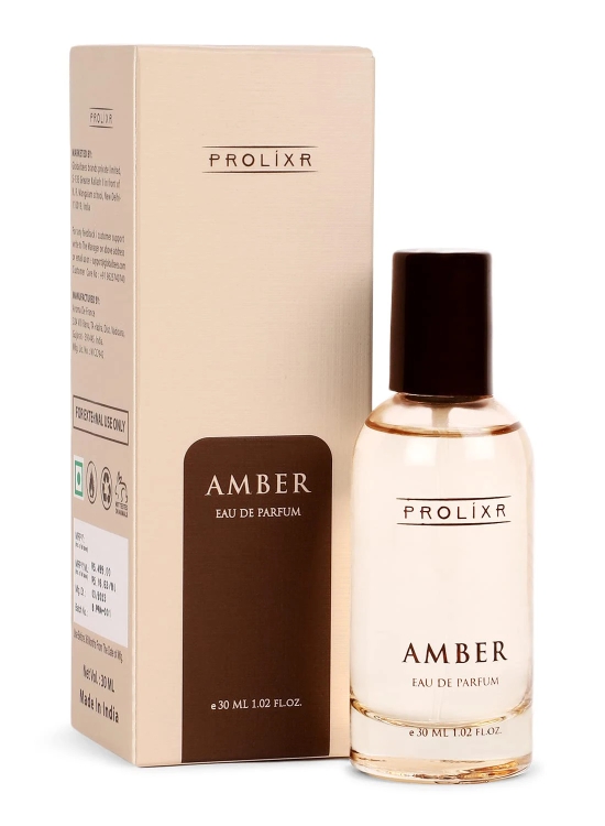 Prolixr Amber Eau De Parfum EDP Bottle 30ml  Long Lasting Perfume For Women  Premium Luxury Women Perfume  Notes of White Oak - Sandalwood - Mini Perfume-Prolixr Amber Eau De Parfum EDP Bottle 30