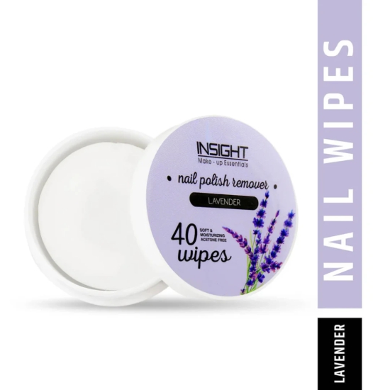 Insight Cosmetics Nail Polish Remover Wipes-40-Lavender