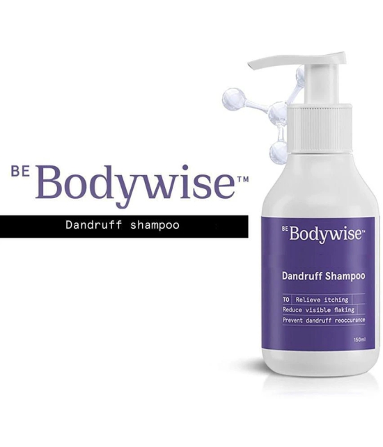 Bodywise Anti Dandruff Shampoo Reduces Dandruff, Calms Itchy Scalp & Prevents Oil BuildUp | for Smooth & Frizz Free Hair | 150ml