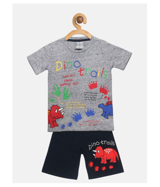 Lazy Shark Boys  Tshirt & Shorts Set - None