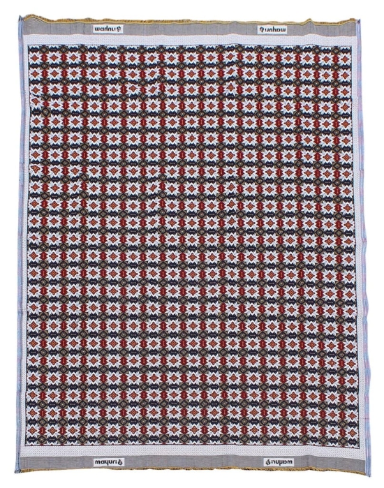 Mandhania Solance MayurPankh 3D Solapur Chaddar 100% Cotton Dailyuse Single Bed Blanket Pack of 1