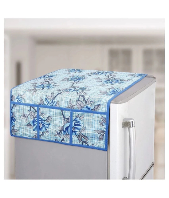 E-Retailer Set of 2 Polyester Blue Washing Machine Cover for Universal Front Load - Blue