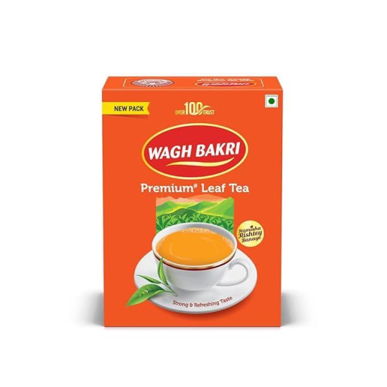 wagh Bakri | Leaf Tea carton Pack | 250 Gm Pack + Green Elaichi 25 Gm