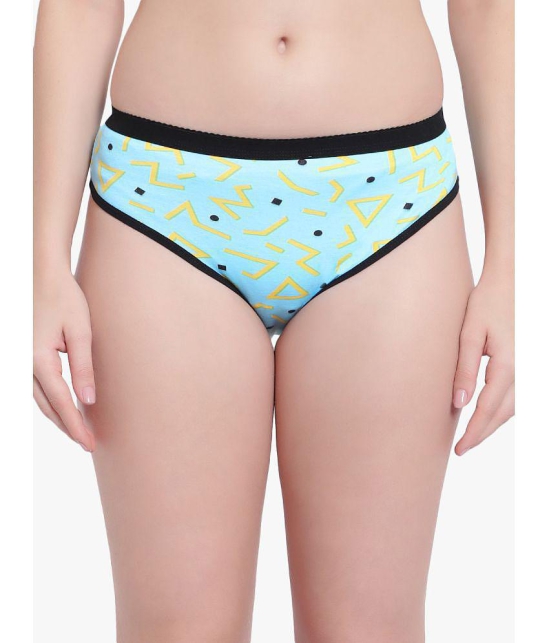 Bruchi Club - Light Blue Blended Printed Women's Bikini ( Pack of 1 ) - None