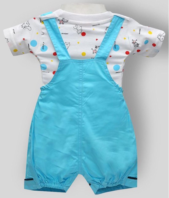 Zadmus - Blue 100% Cotton Dungarees For Baby Boy ( ) - 6-12 Months