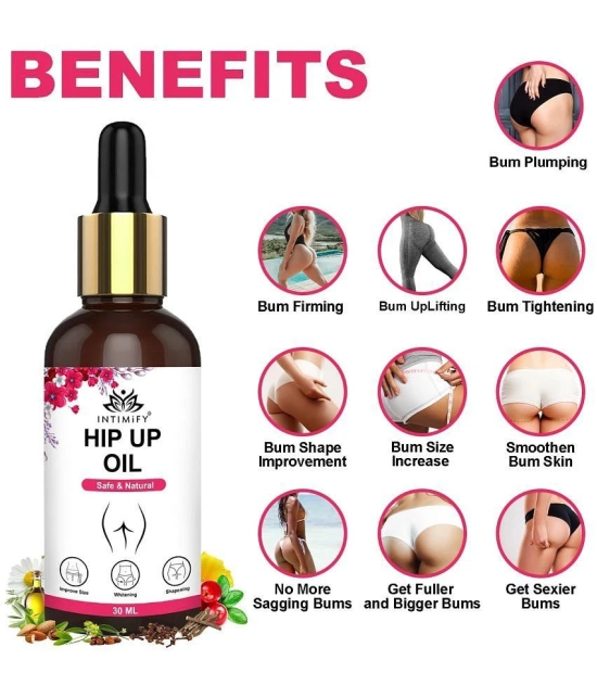 Intimify Hips Up Oil, Hip Hop Cream, Hips Enlargement Cream, Butt Uplift Cream, 30 Ml