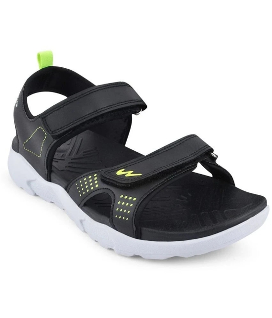 Campus - Black Mens Floater Sandals - None