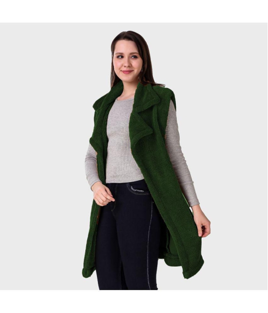 PPTHEFASHIONHUB Woollen Womens Shrugs - Green ( ) - None