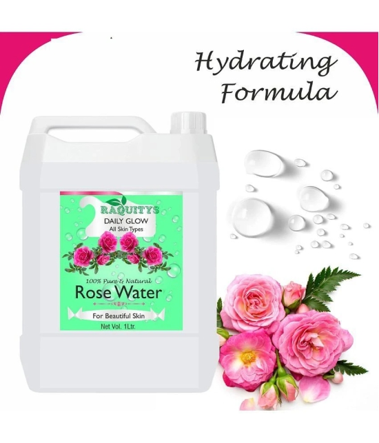 RAQUITYS Rose water face toner for glowing skin for all skin type 1 LITER