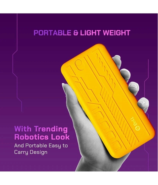 Bell 10000 -mAh 5V/1A Li-Polymer Power Bank - Yellow