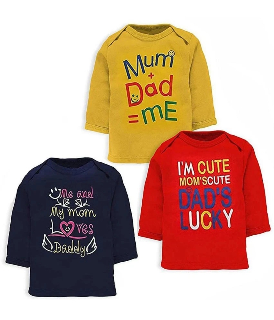 NammaBaby Pack of 3 Baby Boys Cotton T-Shirt ( Multi ) - None