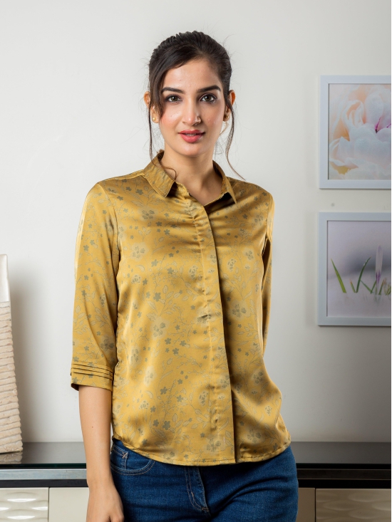 Rumi Satin Shirt-M