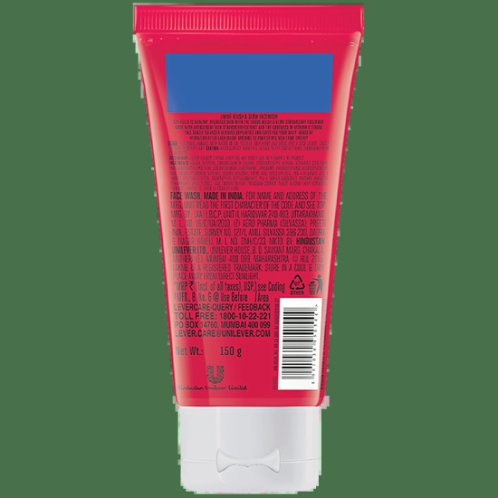 Lakme Blush & Glow Strawberry Freshness Gel Face Wash With Strawberry Extracts, 150 G 8904073811209