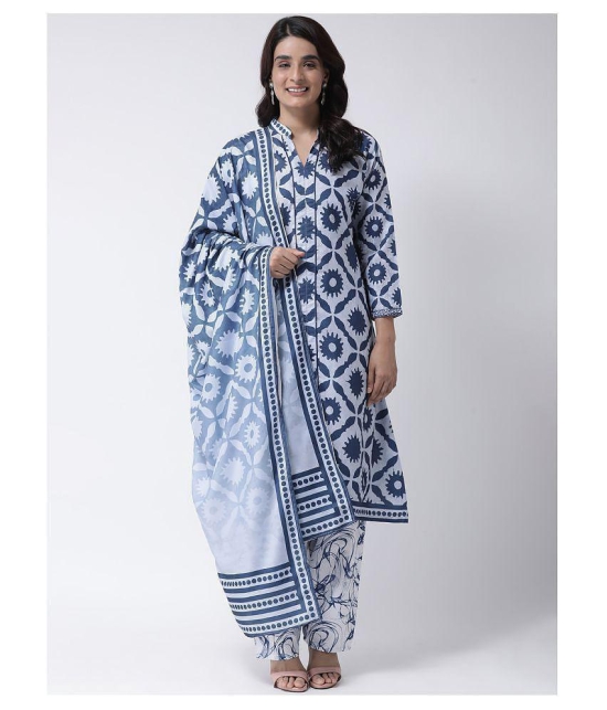 Hangup Blue Chanderi Dupatta