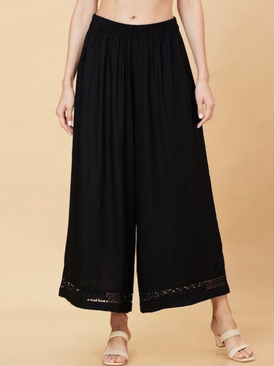 Flared Wide Leg Ethnic Palazzo