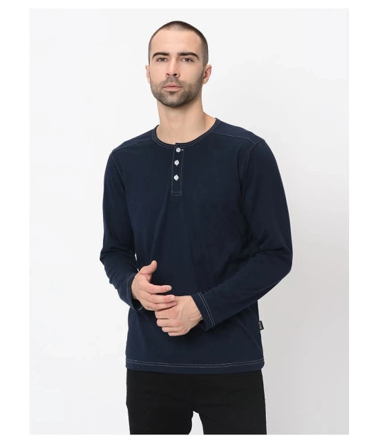 Rigo Navy Cotton T-Shirt - M