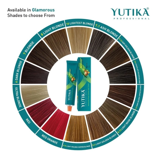 Yuthika Professional Creme Hair Color Red 100gm, Permanent Hair Colour for Women & Men, Professional Salon Hair Colour