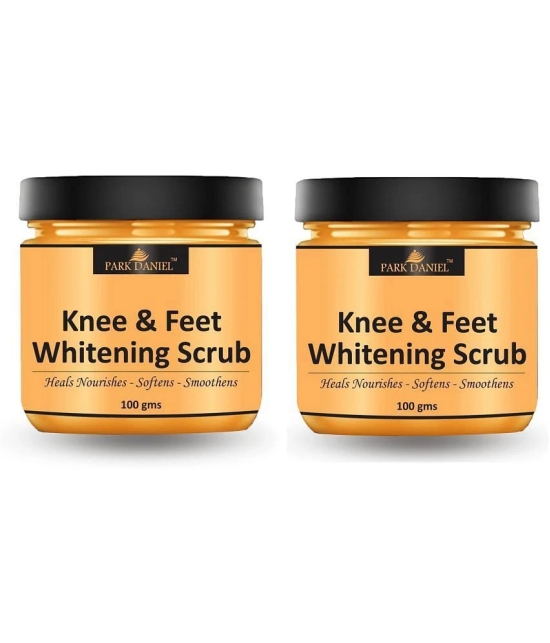 Park Daniel Knee and Feet Cleansing  Body Scrub For Skin Whitening Scrub & Exfoliators 100 gm Pack of 2