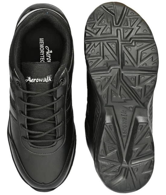 Aerowalk Black Mens Lifestyle Shoes - None