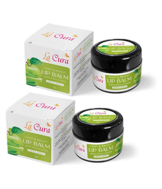 La Cura Herbal Light & Bright Anti-Pollution Lip Balm | Pack of 2