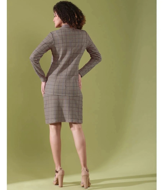 Selvia Brown Checks 3 Piece Set - None