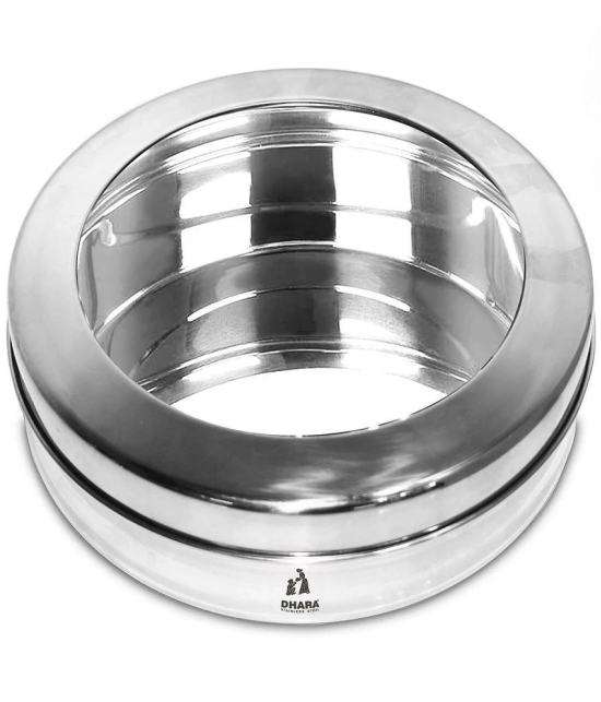 Dhara Stainless Steel Steel Grey Food Container ( Set of 1 ) - Grey