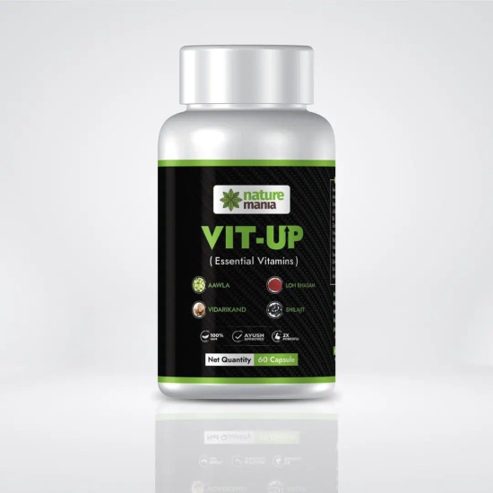 Nature Mania Vit-up Capsule (Vit D and Vit B12 Multivitamin) - 60 Capsules