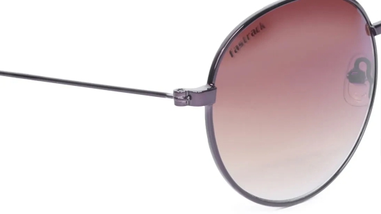 Silver Round Unisex Sunglasses (M158BR1|57)