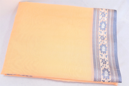 Cotton Dupian Saree Light Peach