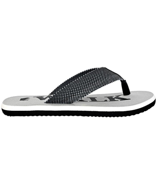 GRASS WALK - Gray Mens Thong Flip Flop - None