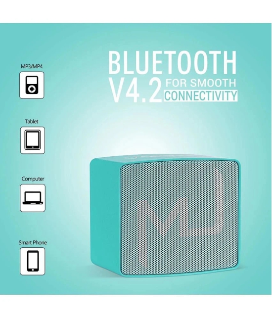 Macjack Wave 120 3 W Bluetooth Speaker Bluetooth v5.0 with Call function,3D Bass Playback Time 10 hrs Green - Green