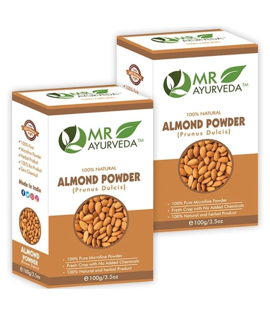 MR Ayurveda Almond Peel Powder Face Pack Masks 200 gm Pack of 2