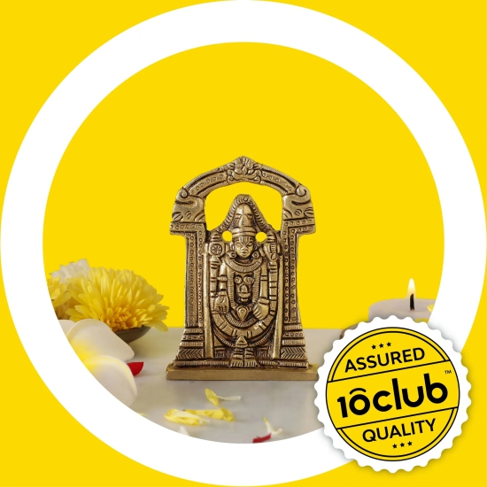 Tirupati Balaji Brass Idol | 100% Pure Brass | Antique Finish