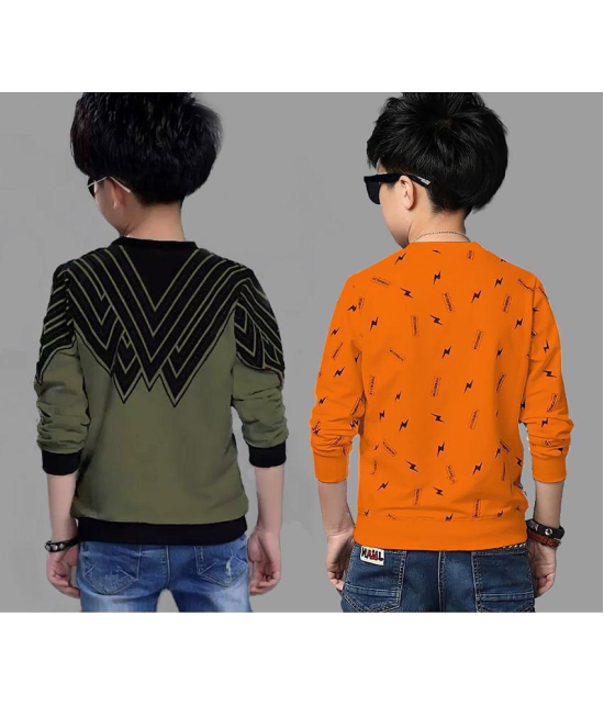 Supersquad - Multi Color Cotton Boys Sweatshirt ( Pack of 2 ) - None