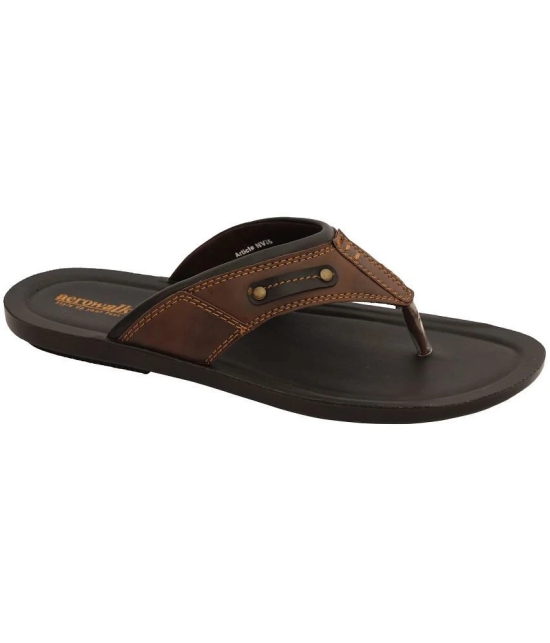 Aerowalk - Brown Mens Thong Flip Flop - None