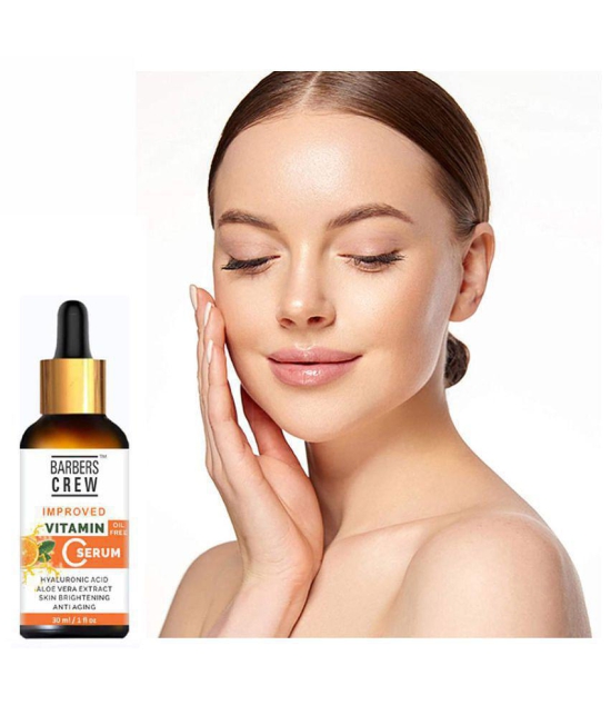 Barbers Crew Improved Vitamin C Face Serum- For Oil Free & Skin Whitening & Brightening Face Serum 30 mL