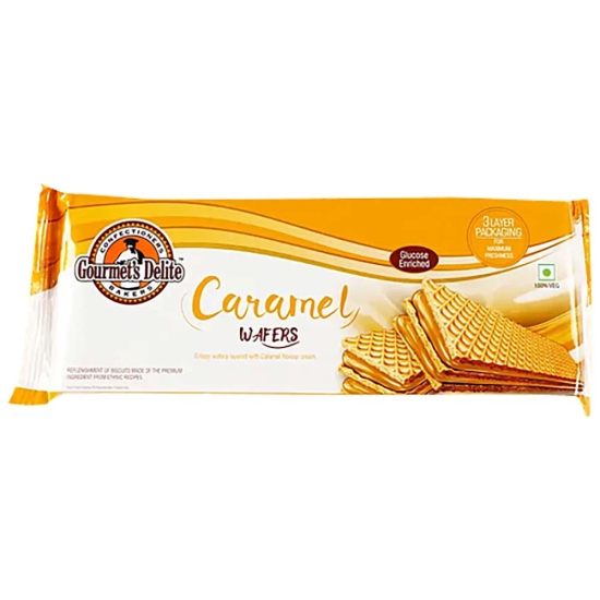 Gourmet Bakes Gourmet Delite Wafer Milk Caramel, 75 Gm