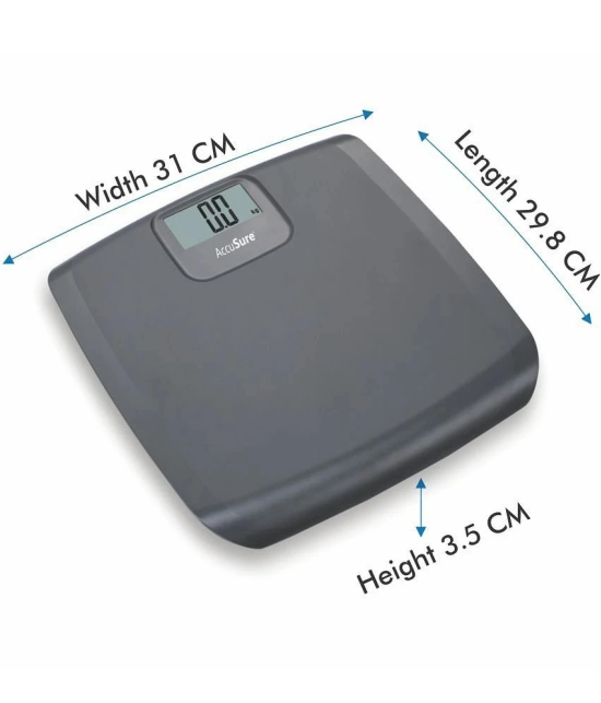 AccuSure Digital Electronic LCD Personal Body Fitness Weighing Scale 180 Kg Capacity