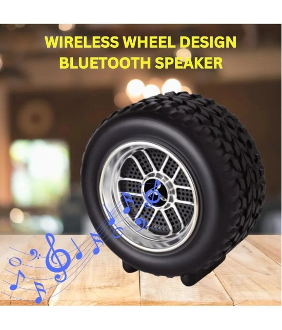 VEhop TYRE 10 W Bluetooth Speaker Bluetooth V 5.1 with USB,SD card Slot,Call function Playback Time 10 hrs Black - Black