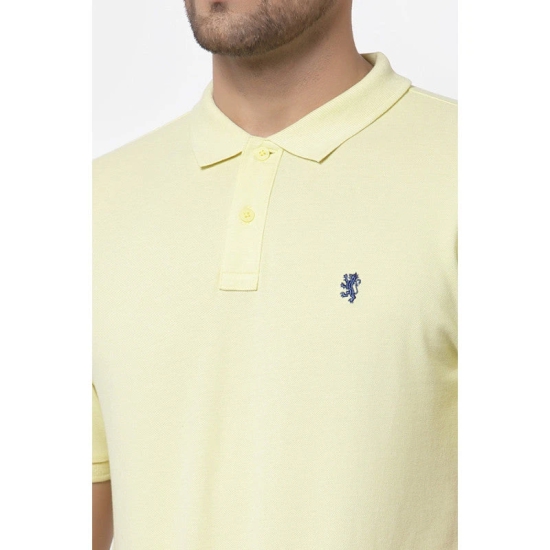 Red Tape Men's Yellow Polo Neck T-Shirt