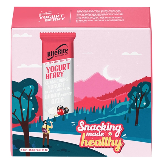 RiteBite RiteBite Yogurt Berry Pack of 12 420 g-RiteBite RiteBite Yogurt Berry (Pack of 12), 420 g